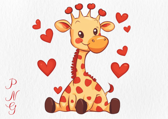 Download Valentine Cute Giraffe Clipart - Clip Collection
