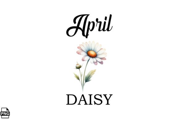 Download Birth Month April Daisy Flower Clipart - Clip Collection
