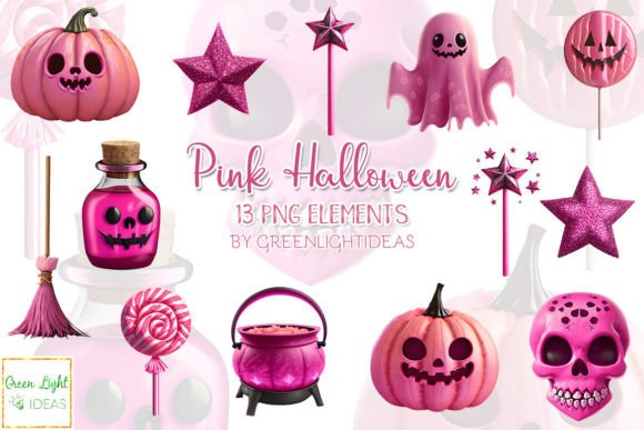 Download Pink Halloween Cute Sublimation Clipart - Clip Collection