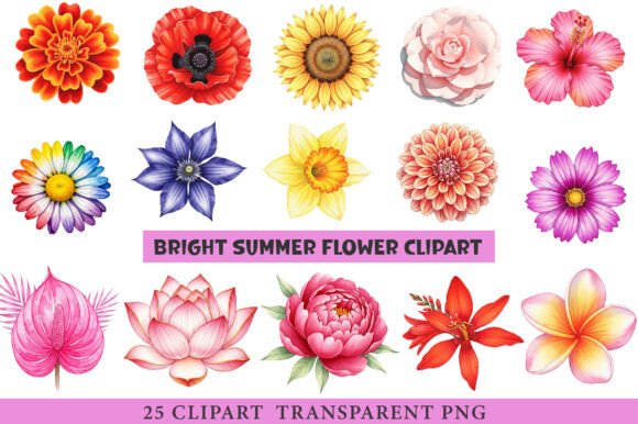 Download Bright Summer Flower Clipart - Clip Collection