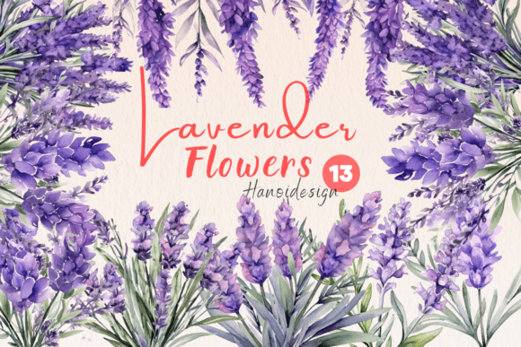 Download Lavender Flowers Watercolor Cliparts - Clip Collection