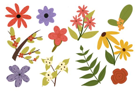 Download Colorful Floral Illustration Clipart - Clip Collection