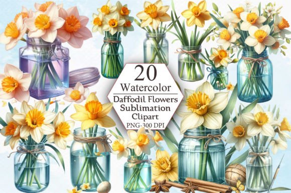 Download Watercolor Daffodil Clipart - Clip Collection