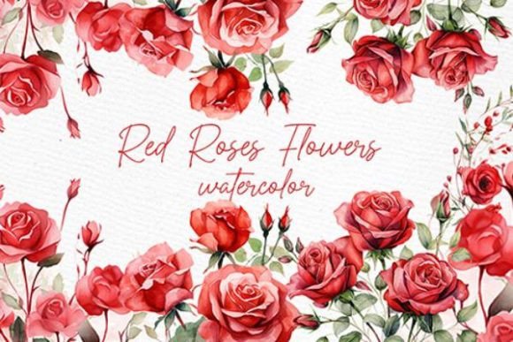 Download Red Roses Clipart Watercolor Roses PNG - Clip Collection