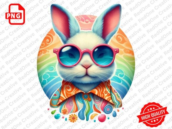 Download Groovy Retro Easter Clipart PNG - Clip Collection