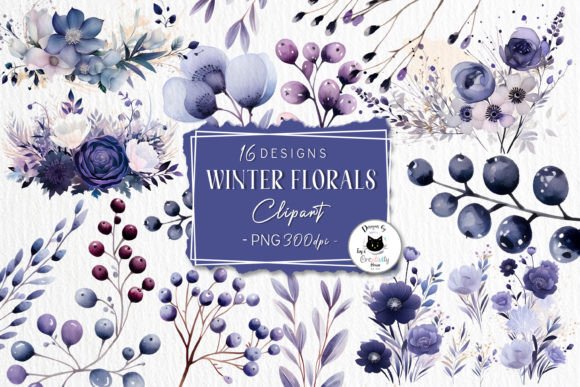 Download Watercolor Boho Floral Winter Clipart - Clip Collection