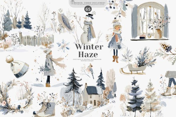 Download Watercolor Winter Clipart Collection - Clip Collection