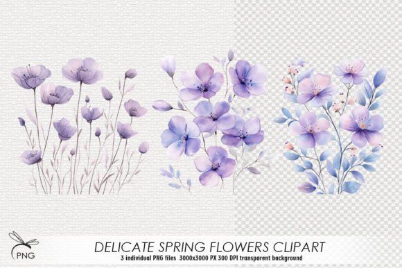 Download Watercolor Flowers Cliparts - Clip Collection